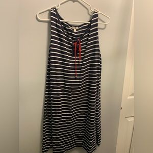 Talbots Knit Sundress Blue/white XL